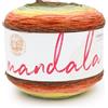 Lion Brand Yarn Mandala Filato multicolore variegato, per uncinetto e lavoro a maglia, filato per artigianato, Sandman, 1 gomitolo