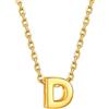 Supcare Collana Donna in Acciaio Inossidabile，Ciondolo Donna Oro con Lettera D Lunga 41cm+27cm estenzione di catena, Collana Ragazza Iniziale per Anniversario, Idee Regalo