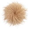 Baesics Spilla con piuma - Fermaglio per capelli da donna con piuma di struzzo soffice, accessorio per cappello in stile vintage, spilla per matrimonio, festa nuziale, abito elegante, design floreale