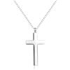 MiniJewelry Collana con ciondolo a forma di croce cristiana per ceneri cremazione, gioiello ricordo per adulti, donne, uomini, famiglia, persona cara, argento