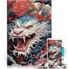 LKSDCBOT Puzzle 1000 pezzi per adolescenti Drago giapponese Giocattoli educativi per l'apprendimento Giochi per famiglie Ottimo regalo per i giochi 75x50cm