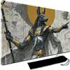 MPLRC PLAYMAT Tappetino da gioco per MTG, con custodia impermeabile, borsa nera Szie 60 x 35 cm, con zona MTG, bordi cuciti, gioco Mat Trading Card Game Playmats TCG Game Mat (No Zone,7)