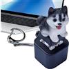 Générique Keyboard Clicker Fidget,LED Lights Ricaricabili Portatile Charm - Cat Fidget Toy Keychain | for Kids Boy Girl Family Travel Backpack Offices School