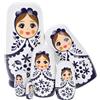ifundom 1 Gioco Matrioska Figura Di Nidificazione Russa Bambola Russa Fatta a Mano Bambole Nidificazione Matryoshka Bambole Russe Matryoshka Russo Bambola Nidificazione Matryoshka In Legno