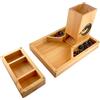 Hunmor Torre di dadi in legno per DND, torre di dadi con tavole per dadi, torre magnetica portatile per Dungeon and Dragon, Cthulhu, gioco da tavolo e giochi di ruolo