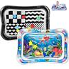 PandaEar Tappetino Gonfiabile per Neonati, Tummy Time Tappeto Acqua per Neonati, Tappetini Gonfiabili per Giochi d'Acqua Giocattoli per Neonati Bambini 3 6 9 Mesi Ragazze e Ragazzi