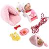 Takingup Animali in silicone, maiale in silicone 5 pollici realistico maiale carino con playset divertenti cuccioli di maialino per ragazze ragazzi bambini