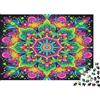 KQJZXNHPGR Mandala Design Puzzle 1000 Pezzi Arte Colorata Puzzle per Adulti Relax Attività in Famiglia Arredo Casa 52x38cm/1000pcs