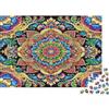 KQJZXNHPGR Motivo Mandala Puzzle 1000 Pezzi Carta per Adulti Design Elaborato Relax Puzzle per Famiglia 70x50cm/1000pcs