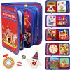 LZDMY Busy Book Montessori Giocattolo 1 anno in su, Quiet Book Baby, Busy Board interattivo, Libro in feltro Educazione precoce viaggi Giocattolo Auto e aereo,sviluppo motorio Regalo compleanno Natale