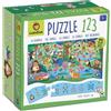 Ludattica - Puzzle 123 La Giungla - Puzzle 25 pezzi bambini 3+ - Due giochi in uno - Dimensione 50 x 35 cm - Made in Italy…