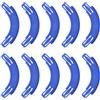 Penitue 10pz Connettori per Pista con Hot Wheels, Kit la Costruzione di Binari Curvi a 90 Gradi Kit La Costruzione di Piste per Macchinine Giocattolo Compatibili con Hot Wheels (Blu)