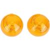 SGHFUVE indicatori direzione 589285 Kit Lenti Lampada Indicatore Coda Laterale Per Land Per Rover Per Defender 90 110 Lente Trasparente Ad Alta Resistenza 2 Pezzi Segnale svolta(Giallo)