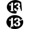 YBRAVO Serbatoio Protector Sticker Moto Decalcomanie Moto Numero 1-20 Custodia per Vespa Serie 2 Sei Giorni GTS 300 GTV250 GTV125 300 HPE