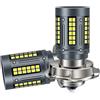 Ruiandsion - Faretto LED P26S per moto, colore bianco, 6000 K, 10-80 V, senza polarità, super luminoso, 2016, 84 SMD chipset 2000 lm, per luce anteriore moto, confezione da 2