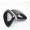 Generic Coppia Calotte Specchio Per VW Per Golf 8 VIII MK8 2021 Copri Specchietti Retrovisori Per Auto ABS Nero Lucido/Aspetto Carbonio,Copertura specchietto laterale, alloggiamento specchietto retrovisore