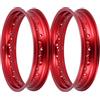 Renner Automotive Set di 2 cerchi in lega 3,00 x 16, rosso anodizzato