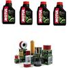 Generico KIT TAGLIANDO FILTRO OLIO HIFLO + 4LT OLIO MOTUL COMPATIBILE CON Honda VT C2 Shadow Spirit 750 2004 2013 SCOOTER MOTO