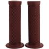 Kuuleyn Manopole per manubrio moto, 2 pezzi 22mm Manopole per manubrio moto vintage universali Star Decor Manubrio Ends(Rosso marrone)