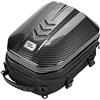Grapelet Borsa per Casco da Moto con Guscio Rigido, Borsa Posteriore Impermeabile, Volume Espandibile 24L-35L, Zaino da Viaggio
