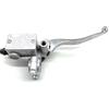Pfdwmdoi Pompa freno universale per moto, cilindro ruota anteriore, freno a disco, pompa idraulica, pompa di sollevamento per moto, livello 125cc, argento