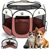 FARYODI Recinto pieghevole per cuccioli, box per cani, 74x74x43cm Recinto per cuccioli, recinto per gatti, recinto per piccoli animali per casa, recinto all'aperto per cani, gatti, conigli, interno ed