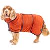 Lucky Paws® Accappatoio per cani - Accappatoio per cani morbido a doppio strato e lussuoso che asciuga il cane senza problemi in pochi minuti, asciugamano per cani super assorbente e accappatoio per