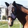 Harrison Howard Elasticity - Maschera antimosche per cavallo con protezione UV, motivo leopardo