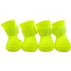 HI SUYI set 4pz. colorato scarponcini stivaletti antiscivolo in gomma per pioggia cani cagnolini 5 grandezze