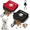 VEGCOO 2 Pz Porta Premietti per Cani Borsa con Cerniera e Moschettone, Sacchetti Portatili per Animali Domestici in Piccola, Borsa Addestramento Cane Porta Premietti per Cani per Viaggi, Uso Esterno