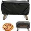 SZHUGEKI 62×62×28 cm Copertura Per Forno Per Pizza, Copri Barbecue, Nero, Impermeabile E Resistente, Adatto Copertura Per Barbecue A Gas Da 17 Pollici
