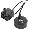 Iouyjiu Nebulizzatore ad ultrasuoni, nebulizzatore per stagno, nebulizzatore ad ultrasuoni, nebulizzatore per laghetti, nebulizzatore con LED, umidificatore ad aria per stagni (bianco, nero)
