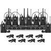 D Debra Audio AU800 Pro Sistema microfonico wireless UHF a 8 canali con microfoni per cuffie cordless, ricevitore in metallo, ideale per il karaoke e le feste in chiesa(8*bodypack)