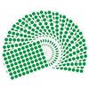 HYBSK Hylabelest Etichette adesive rotonde colorate da 10 mm, 20 fogli, confezione totale da 1400 (verde)