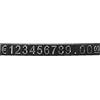 Micvtve 30 Set Cubi di Etichette Display Prezzo Numero Supporto Regolabile Etichetta