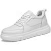 Generisch 2026 scarpe con rialzi da uomo, 6/8/10 cm, unisex, regolabile in altezza, scarpe casual con rialzi, scarpe antiscivolo e traspiranti, scarpe da ginnastica da uomo a quadretti, bianco, 43 EU
