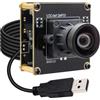 Svpro Fotocamera USB 3.0, modulo fotocamera ad alta velocità a 230 fps, scheda webcam da 12 MP con obiettivo M12 da 102° (H) senza distorsione, IMX577 HD UVC Lightburn per Windows, Linux, Mac e