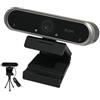 Ldbuejiaja Webcam compatta 2K con eccellente chiarezza, messa a fuoco intelligente e cancellazione del rumore per videochiamate professionali