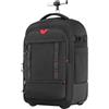 Generico Compatibile con BAGSMART, zaino fotografico con ruote for viaggi | Custodia for doppia fotocamera con rotelle for attrezzatura da viaggio(Black)