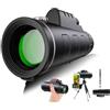 AiMeiteng Monocolo 12x50, HD ad alta potenza Telescopio monoculare, BAK-4 Prisma e FMC Cannocchiale Monoculare, per watching caccia campeggio,escursionismo,concerti