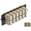 Delock Pannello adattatore in fibra ottica LC Duplex OM1 / OM2 12 porte, beige