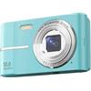 WAFOHSR Fotocamera Digitale 4K HD 1080P Pixel Da 5000 W Zoom 16x Messa A Fuoco Automatica Supporto For Vlog Scheda TF 4-128 GB Messa A Fuoco Accurata(Light Green)