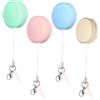 LALAFINA Set 4 Pezzi Detergenti per Schermi Macaron con Microfibra e Spugna, Portachiavi Colorato, Pulizia per Smartphone, Tablet e Fotocamere, Accessorio Compatto e Colore Colore Casuale