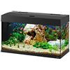 Ferplast Hydor Acquario in vetro DUBAI 80 LED, Lampade Led per Acqua Dolce, Capacità 125 L, Filtro Interno e Riscaldatore, Nero