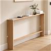 Zynivol Tavolo Consolle in Legno, Mobile Ingresso Moderno, Tavolo Stretto e Lungo, per corridoio e Entrata, soggiorno dietro il divano, Colore Legno Naturale-A, 100×10×69cm