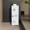 LANTUS Mobiletto portaoggetti per WC, supporto per carta igienica, colonna, armadio da bagno, armadio, mensola regolabile, 24 x 20 x 75 cm, bianco