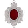 Holyart Ostensori, Teche, Reliquiari Metallo: Reliquiario da Parete Ottone Argentato con Pietre 14 cm
