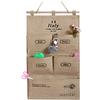 DUBENS Organizer da appendere in cotone e lino, con 5 tasche, per bagno, camera da letto, cucina