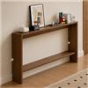 Zynivol Tavolo Consolle da Ingresso Consolle Rettangolare, tavolino da divano in Legno, Mobile Dietro il Divano per Soggiorno, Corridoio, Hall, Colore Noce Chiaro-A, 100×10×69cm