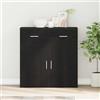 Lumanois Credenza Rovere Nero 78 x 38 x 80 cm Legno Multistrato, Mobili,Armadietti e portaoggetti,Buffet e credenze, 28.45kg-871677